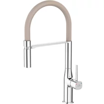 Laveo POLA álló csaptelep rugalmas kiömlővel, króm/bézs Laveo POLA álló csaptelep rugalmas kiömlővel, króm/bézs