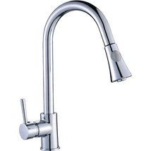 Laveo DARU Kihúzható zuhanyváltós csaptelep, króm Laveo DARU Kihúzható zuhanyváltós csaptelep, króm