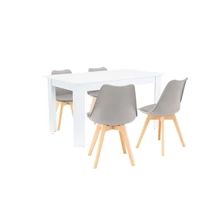 Zara 4+1 étkező garnitúra szürke-fehér Zara 4+1 étkező garnitúra szürke-fehér