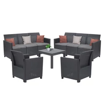 Claire VI 8 személyes kerti bútor garnitúra orlando asztallal