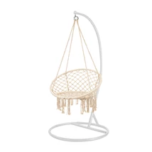 Cardenas függőfotel állvánnyal bézs-fehér