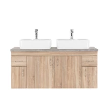 Bianco 130 alsó szekrény mosdó nélkül sonoma tölgy beton munkalappal