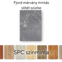 Leziter Fjord márvány mintás sötét szürke Vinyl SPC padló minta/db Leziter Fjord márvány mintás sötét szürke Vinyl SPC padló minta/db