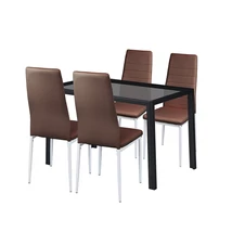 Nicole 4+1 étkező garnitúra barna Nicole 4+1 étkező garnitúra barna