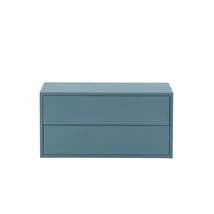 Boxie 2 fiókos fali szekrény 40x80x37 cm petrol kék