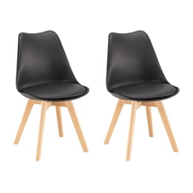 Silla étkezőszék 2 db fekete színben Silla étkezőszék 2 db fekete színben