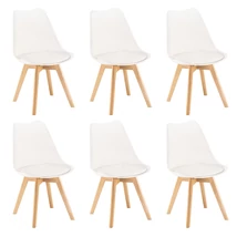 Silla étkezőszék 6 db fehér színben