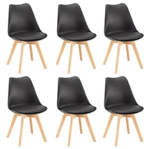 Silla étkezőszék 6 db fekete színben