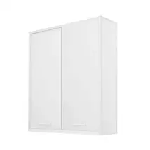 Nerva 60 fali szekrény 2 ajtóval, tükörfényes fehér