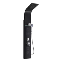 Alegro Black hidromasszázs zuhanypanel, rozsdamentes acél Alegro Black hidromasszázs zuhanypanel, rozsdamentes acél