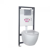 Delos Chrome falba építhető WC tartály szett