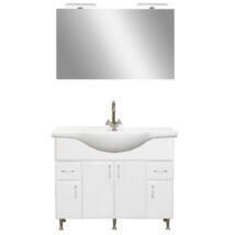Bianca Prime 105 komplett fürdőszoba bútor magasfényű fehér
