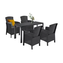 Hellma 4+1 kerti bútor garnitúra szett Hellma 4+1 kerti bútor garnitúra szett