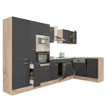 Yorki 370 sarok konyhabútor sütős és mikrohullámű sütős kivitelben Yorki 370 sarok konyhabútor sütős és mikrohullámű sütős kivitelben