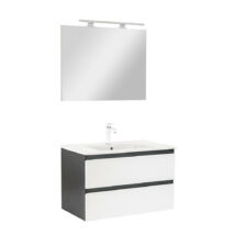 Vario Forte 80 komplett fürdőszoba bútor antracit-fehér