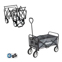 Összecsukható kerti strandkocsi szürke Összecsukható kerti strandkocsi szürke