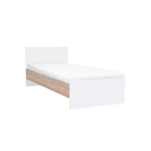 Miami egyszemélyes ágy 90x200 cm fehér-sonoma tölgy Miami egyszemélyes ágy 90x200 cm fehér-sonoma tölgy