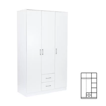 Miami gardróbszekrény 120x205 cm fehér-fehér Miami gardróbszekrény 120x205 cm fehér-fehér