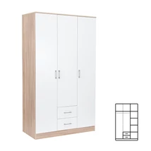 Miami gardróbszekrény 120x205 cm fehér-sonoma tölgy Miami gardróbszekrény 120x205 cm fehér-sonoma tölgy