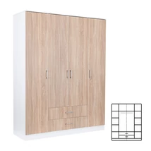 Miami gardróbszekrény 160x205 cm sonoma tölgy-fehér Miami gardróbszekrény 160x205 cm sonoma tölgy-fehér