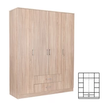 Miami gardróbszekrény 160x205 cm sonoma tölgy-sonoma tölgy Miami gardróbszekrény 160x205 cm sonoma tölgy-sonoma tölgy