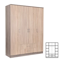 Miami gardróbszekrény 160x205 cm sonoma tölgy-yorki tölgy Miami gardróbszekrény 160x205 cm sonoma tölgy-yorki tölgy