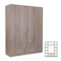 Miami gardróbszekrény 160x205 cm yorki tölgy-yorki tölgy Miami gardróbszekrény 160x205 cm yorki tölgy-yorki tölgy