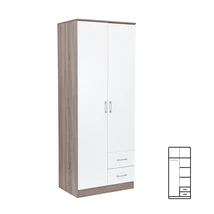 Miami gardróbszekrény 80x205 cm fehér-yorki tölgy Miami gardróbszekrény 80x205 cm fehér-yorki tölgy