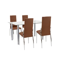 Lina 4+1 étkező garnitúra barna Lina 4+1 étkező garnitúra barna