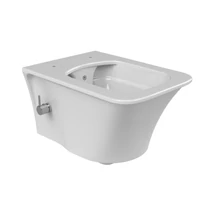 CeraStyle IBIZA fali WC - MATT FEHÉR - BEÉPÍTETT bidé funkcióval - perem nélküli - mély öblítés CeraStyle IBIZA fali WC - MATT FEHÉR - BEÉPÍTETT bidé funkcióval - perem nélküli - mély öblítés