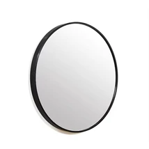 Viva AURA DELTA fürdőszoba tükör - érintőkapcsolóval - FEKETE - LED - KEREK- átmérő 60 cm