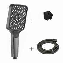 Caldo Freddo Blackspirit zuhanyszett - 3 funkciós zuhanyfejjel - GUNMETAL - fegyverszürke