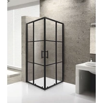 Viva AQUA - FEKETE mintás - FEKETE keretes - zuhanykabin - 90 SZÖGLETES - 6 mm üveg - 90 x 90 x 190 Viva AQUA - FEKETE mintás - FEKETE keretes - zuhanykabin - 90 SZÖGLETES - 6 mm üveg - 90 x 90 x 190