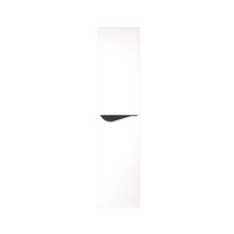 Piramida BETA fali fürdőszoba - állószekrény - FEHÉR-FEKETE - 35 x 150 x 30 cm
