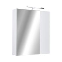 PIRAMIDA AKVA Tükrös fürdőszobai szekrény - 2 ajtós kivitel - LED világítással - 60 cm