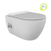 CeraStyle CITY fali WC - MATT FEHÉR- BEÉPÍTETT bidé funkcióval -rimless -perem nélküli- mély öblítés CeraStyle CITY fali WC - MATT FEHÉR- BEÉPÍTETT bidé funkcióval -rimless -perem nélküli- mély öblítés