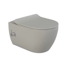 CeraStyle CITY fali WC - MATT SZÜRKE - BEÉPÍTETT bidé funkcióval - perem nélküli - mély öblítés CeraStyle CITY fali WC - MATT SZÜRKE - BEÉPÍTETT bidé funkcióval - perem nélküli - mély öblítés