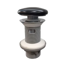 Klikk - klakk leeresztőszelep - KEREK - matt FEKETE - túlfolyós mosdókagylóhoz - Ø 73 mm Klikk - klakk leeresztőszelep - KEREK - matt FEKETE - túlfolyós mosdókagylóhoz - Ø 73 mm