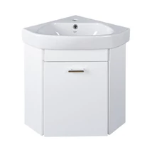 VivaStyle ARDA fali sarokszekrény CeraStyle ARDA porcelán sarokmosdóval 46 x 46 cm - BALOS