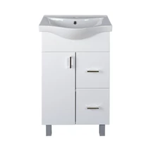 Viva STYLE Bianka 55 lábon álló fürdőszobabútor 2 fiókos Sanovit ALBATROS 10055 mosdókagyló 55x45 cm