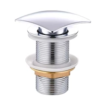 Klikk - klakk leeresztőszelep - SZÖGLETES - KRÓM - túlfolyó NÉLKÜLI modókagylóhoz 5/4" Klikk - klakk leeresztőszelep - SZÖGLETES - KRÓM - túlfolyó NÉLKÜLI modókagylóhoz 5/4"