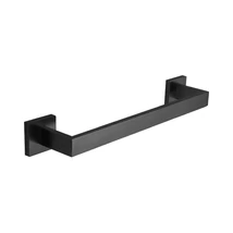 Viva NERO - fürdőszobai kiegészítő - törülközőtartó fali - matt FEKETE - 46 cm