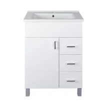 Viva STYLE Karina 85 lábon álló fürdőszobabútor 3 fiókos Sanovit ATRIA 9085 mosdóval 85 x 45,5 cm