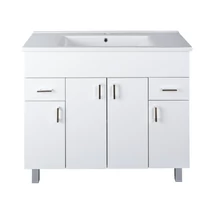 Viva STYLE Ekonomik PLUS 100 lábon álló fürdőszobabútor Sanovit SOFT 13100 mosdóval 100 x 45,5 cm
