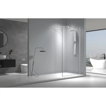 Viva AQUA Max WALK IN zuhanyfal - 8 mm vízlepergető víztiszta üveg - 130 x 200 cm