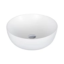 EROS RAISE - PULTRA ültethető - Top Counter - porcelán mosdó - MATT FEHÉR - O - Ø 41 cm