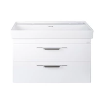 TMP LUX 100D fali fürdőszobabútor - CeraStyle SHARP 37600 DUPLA csaplyukas mosdóval - 100 x 48 cm