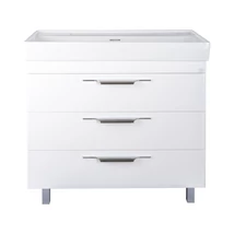 TMP TRIO 100D álló fürdőszobabútor - CeraStyle SHARP - 37600 DUPLA csaplyukas mosdóval - 100 x 48 cm