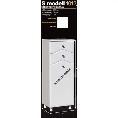 S Modell 1012 A39 2F 1 szennyest alacsony állószekrény  GUIDO