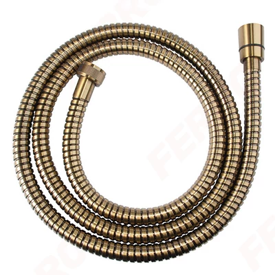Antik Bronz acél zuhany gégecső 150 cm FERRO